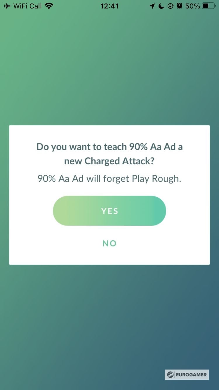 How to use a Charged TM in Pokémon Go